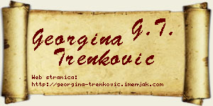 Georgina Trenković vizit kartica